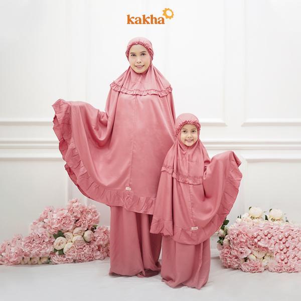 luto- Kakha - Mukena Polos (Pink Salem) / Mukena Anak (1-6 Tahun) / Mukena Balita