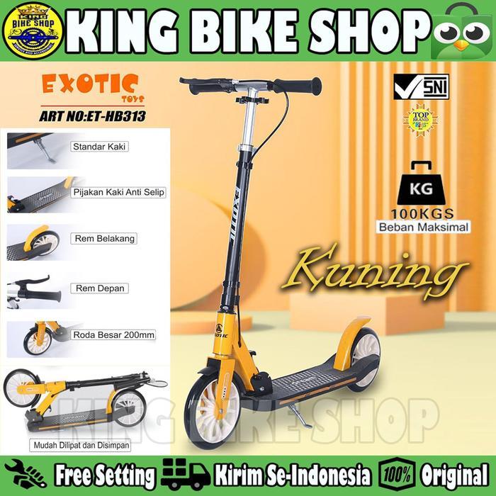 SCOOTER SKUTER ET HB 313 ANAK & DEWASA 100 KG REM TANGAN MANUAL
