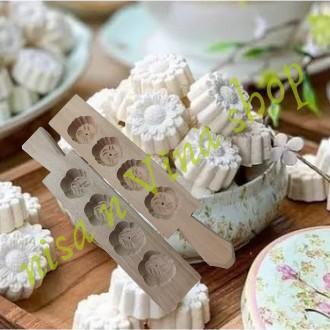 cetakan kue satu / cetakan kue satu kacang hijau Kayu Buah Kitchenware plastik warna