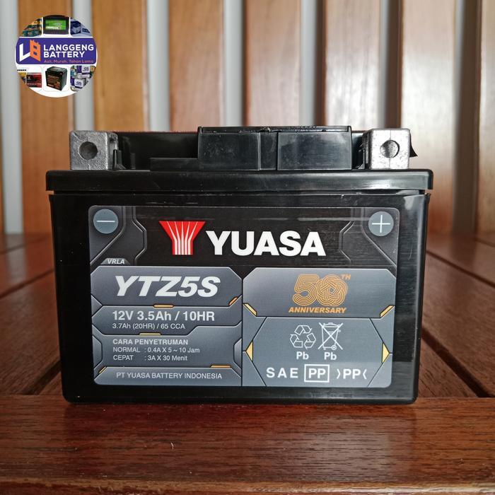 Aki Motor Vario 110, Mio Soul Gt, Beat, Vixion Yuasa Ytz5S Aki Kering