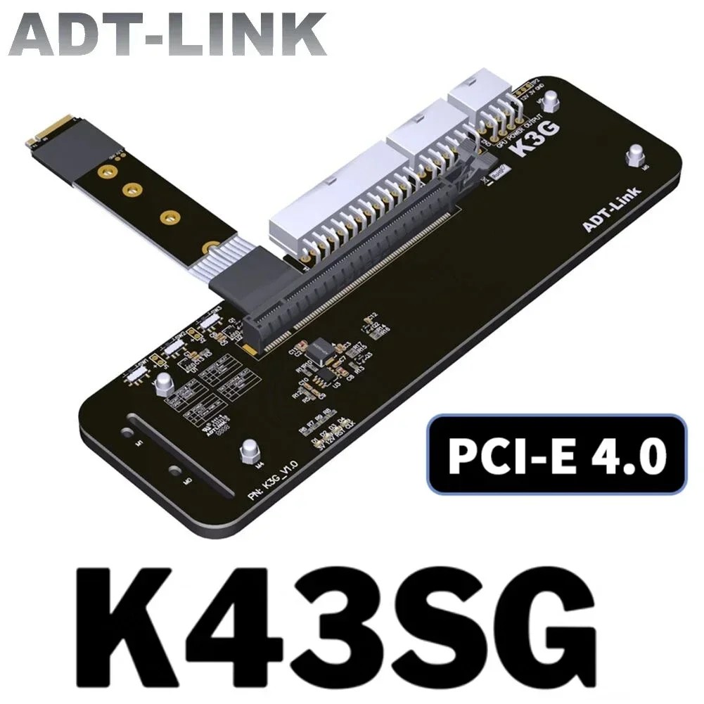 K43SG 4.0 LAPTOP PC M.2 NVME TO PCIE 4.0 X16 ADAPTER PCI-E 16X TO M2 M KEY EXTENSION CABLE EGPU DOCK