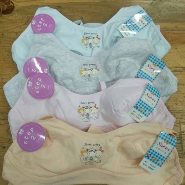 blos- Sorex Young Y2305 Bh Anak Smp Remaja Tanpa Kawat Busa Tipis Step 2 Bahan Katun Premium