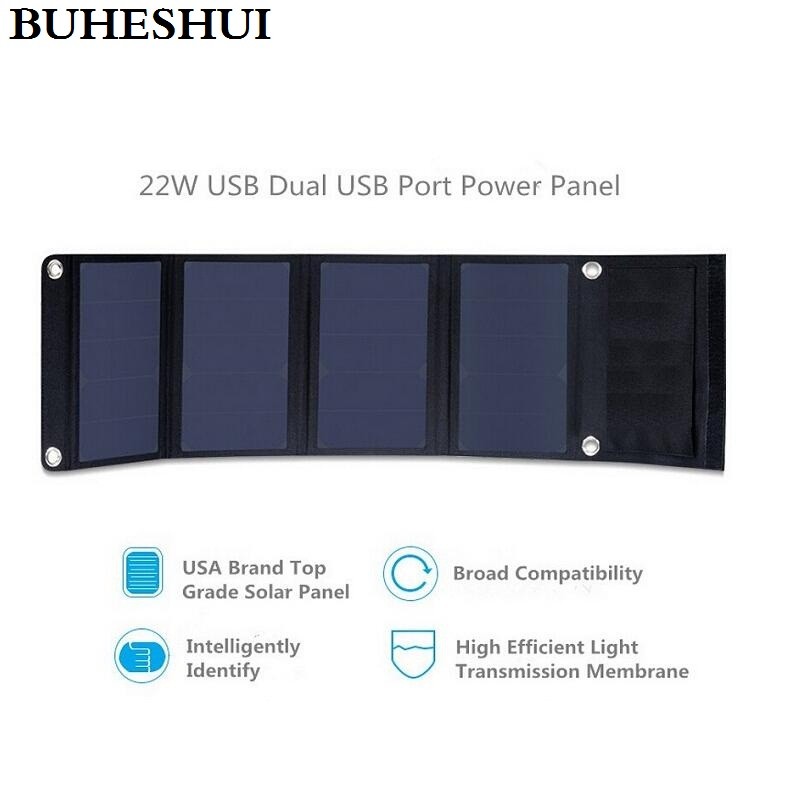 BUHESHUI 30W Portable Solar Charger For iPhone Sunpower Solar Panel