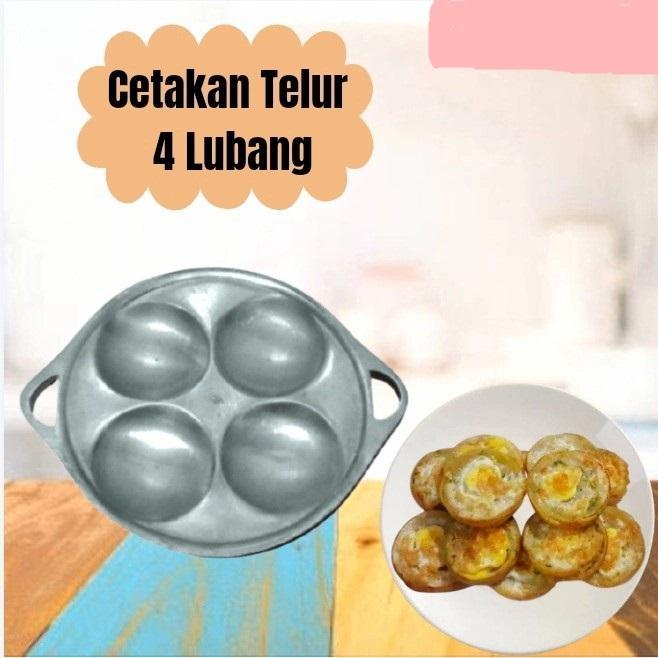SK - 1 PC [CT-4L] ORI 100% Cetakan Telur Puyuh Kue Cubit 4 LUBANG Telor Maklor Takoyaki Martabak