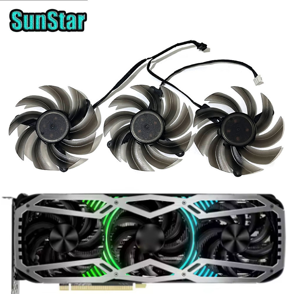 NEW RTX 3080 3070 TH8015S2H-PCC01 GPU Cooling Fan For GAINWARD RTX 3060Ti 3070 3070Ti 3080 3080Ti