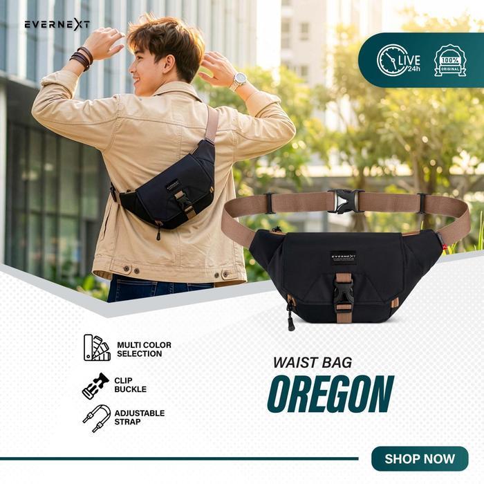 Eiger - Tas Selempang Pria Oregon Sling Bag Cowok Waistbag Distro Pria Tas Pinggang Pria Multifungsi
