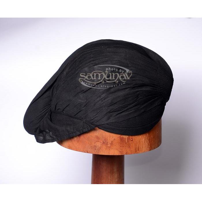 Blangkon Sunan Hitam Polos Halus
