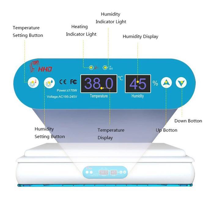 DISKON hhd incubator H120 Full Automatic Egg Incubator