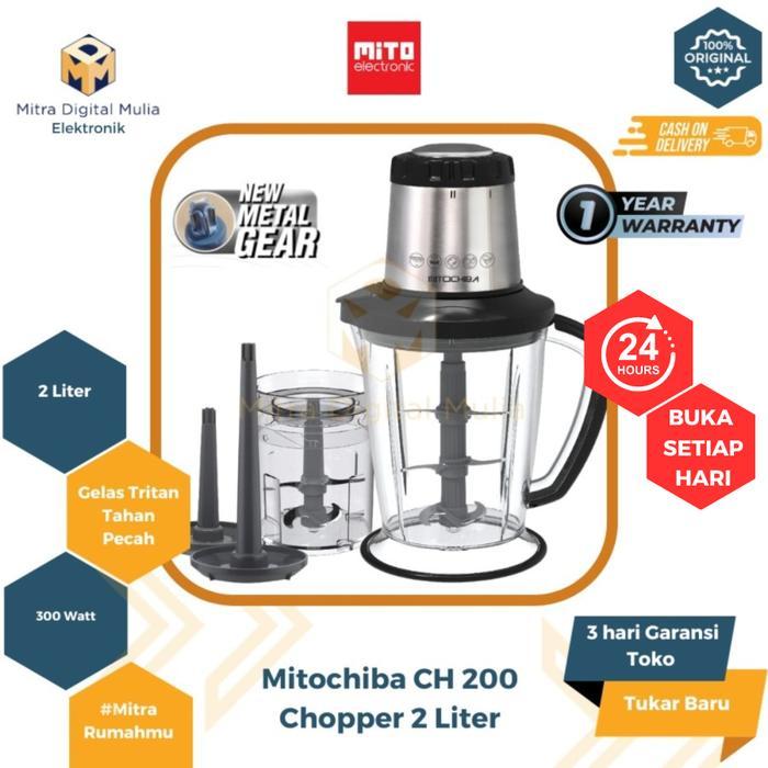 Mitochiba Ch-200 Food Chopper Pencacah Makanan Pisau Stainless Minuman Terlaris