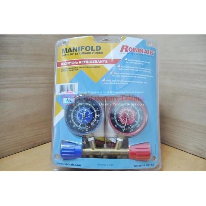 PROMO MANIFOLD GAUGE ROBINAIR 40153 (R22, R134A) ROBINAIR