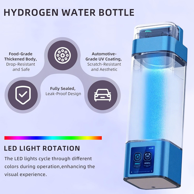 Hydrogen Rich Water Ionizer Bottle Smart Hydrogen Water Cup Machine Portable Hydrogen Water