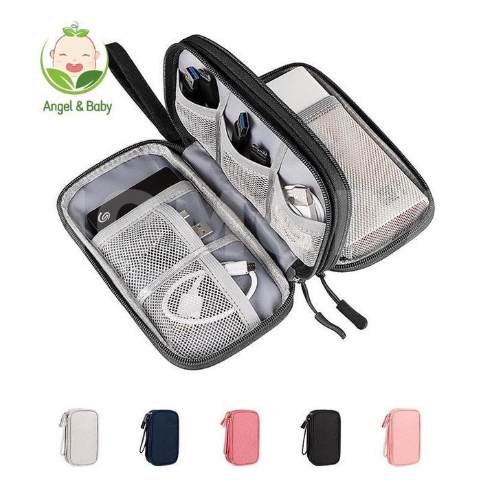 Tas Handphone / Tas Powerbank / Travel Organizer / Pouch HP Tas Gadget Travel Organizer Pouch