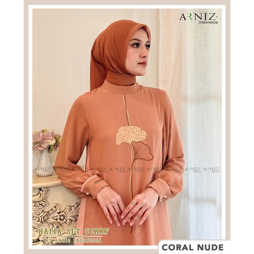 Exclusive - Hafia Setelan Scarf (Arniz Collection Premium) By Arniz Indonesia Promo