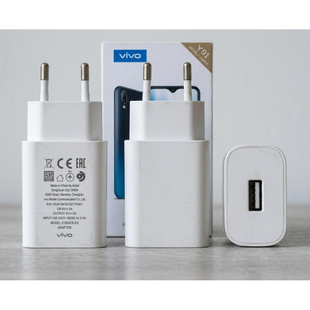 Charger Vivo V1820C-EU Original Bekas Fast Charging 18W 9V 2A Cocok Vivo Y91