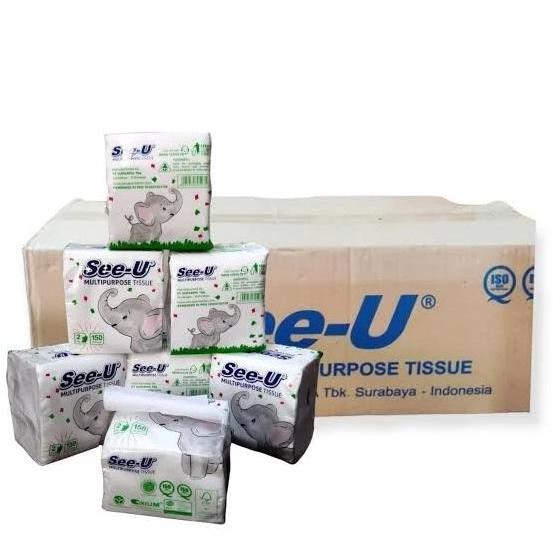 NEW Tissue See U Pop Up Gajah Grosir 1 karton isi 48 pcs