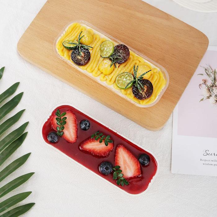 Chefmade Bakeware - Dessert Box Persegi Panjang / Box Tiramisu Salad /Mika Persegi Panjang Plastik