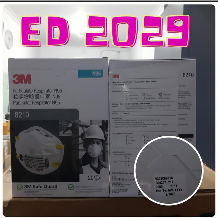 NEW - MASKER N95 3M 8210 / RESPIRATOR PARTIKULAT 3M 8210, N95