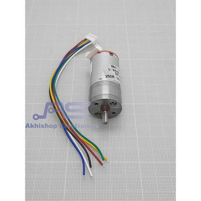 Naka Ulem - High Speed Motor Dc 25Ga370 12V 1000Rpm 1360Rpm With Encoder Terbaru 