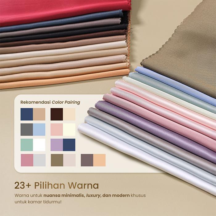 Mojokoe Sprei Bedcover Organic Lyocell Solid Tencel 80s Bedding