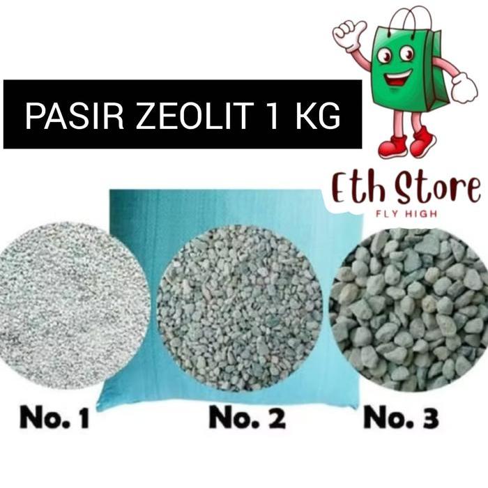 Pasir Kucing Zeolit 1kg Hemat Dan Serap Air - Pasir Kucing Zeolite Zeolite 1 Kg Repack - Pasir