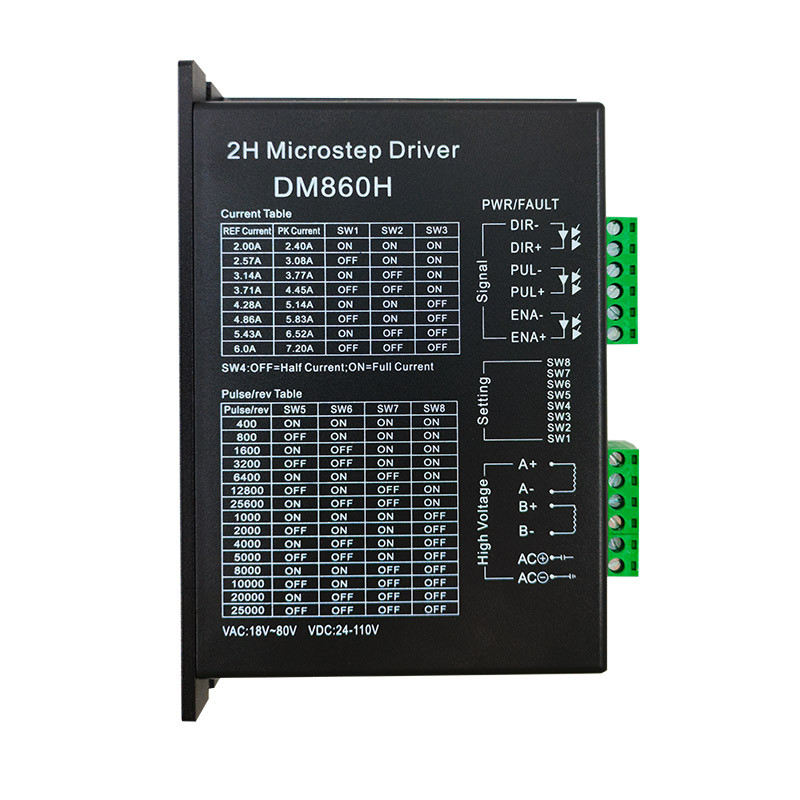 STEP MOTOR 2H MICROSTEP DRIVER DM860H 24V-72V FOR NEMA 23 NEMA34 STEPPER DRIVERS