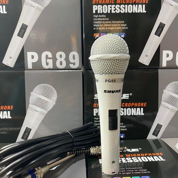 NEW MIC KABEL SHURE PG 89 MICROPHONE PROFESIONAL SHURE MIKROFON MIK