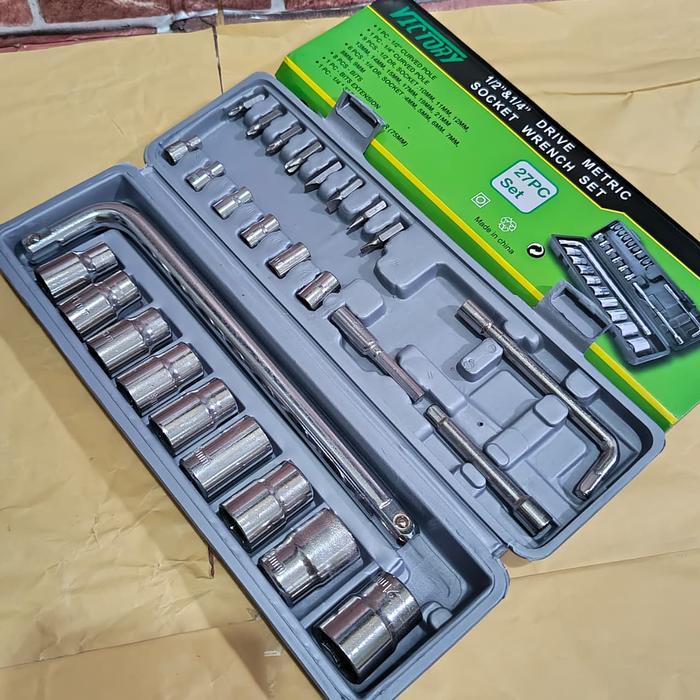 TERLARIS Kunci Shock Set 27 Pcs Victory - Tersedia Juga Kunci Shock Komplit Tekiro 1 Set Lengkap 22