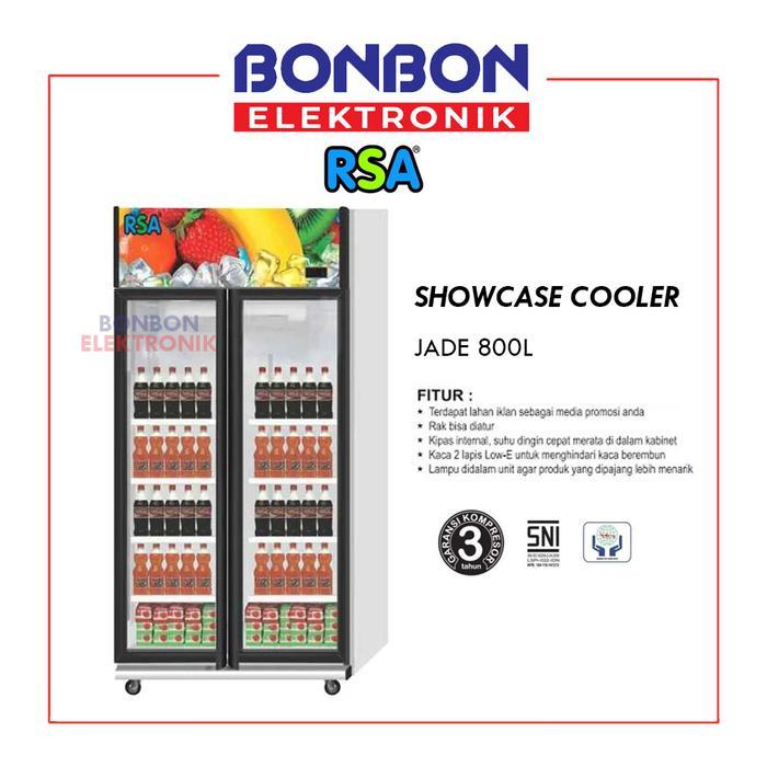 RSA Showcase Display Cooler 2 Pintu Jade 800L
