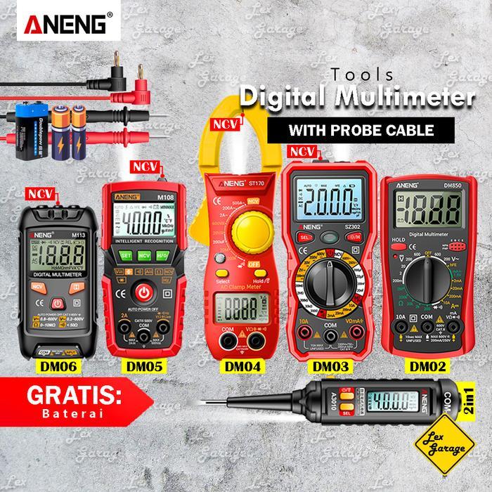 Multimeter Avometer Multitester Digital Tang Ampere Digital Aneng