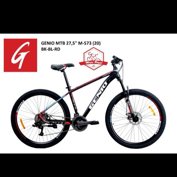 SEPEDA GUNUNG MTB GENIO M-573 27.5 inch ALLOY 9 SPEED M573 DISC NEW 27