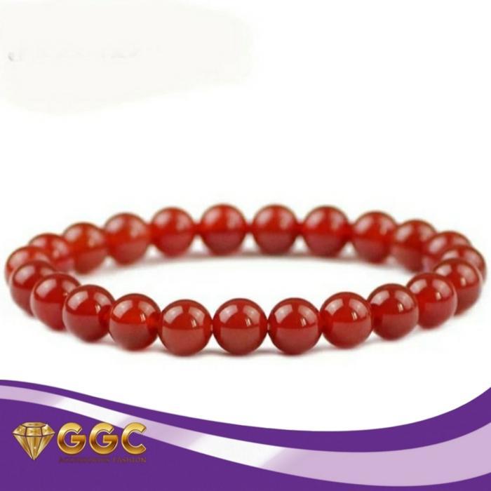 Gelang Batu Red Giok Original Giok Merah