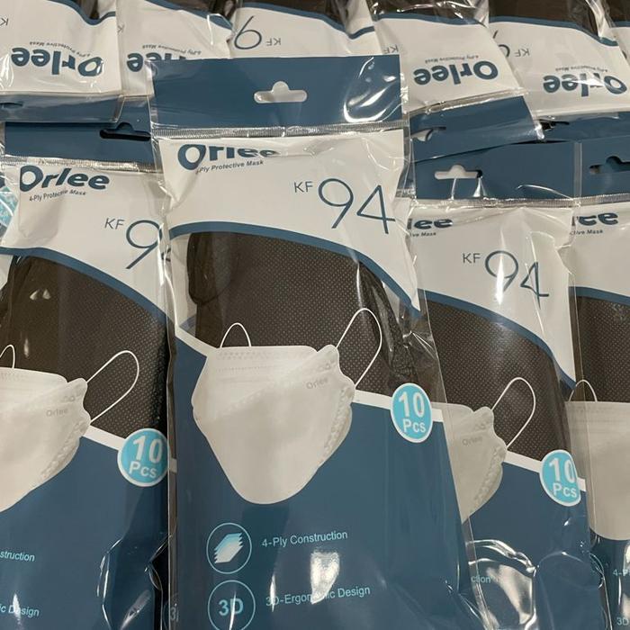 READY Masker KF94 orlee hitam-earloop