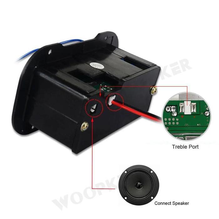 Modul Diy Amplifier Bass T5 Bluetooth Audio Board Subwoofer 5 Inci Ac 220V Dc 12V 24V Kit Speaker