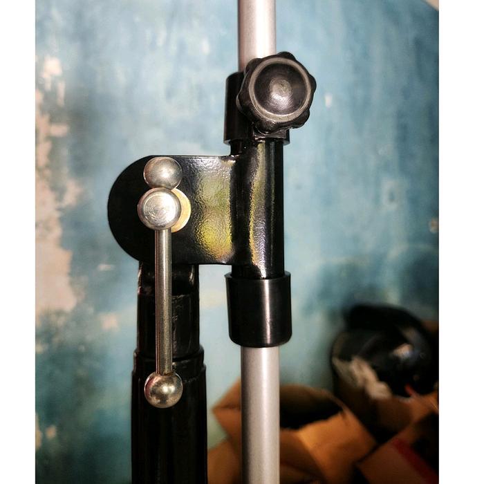 Flash Sale Stand Mic Panjang Maruni Silver Berdiri Tiang/Cagak Microphone Free Holder Mic Tidak