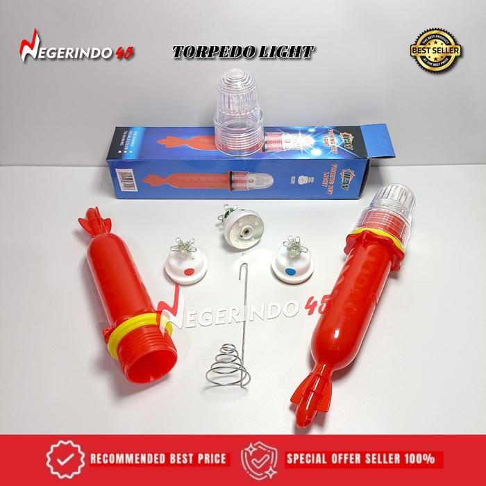 NEW TORPEDO LIGHT LED / LAMPU TORPEDO / LAMPU KLIP NELAYAN WARNA WARNI