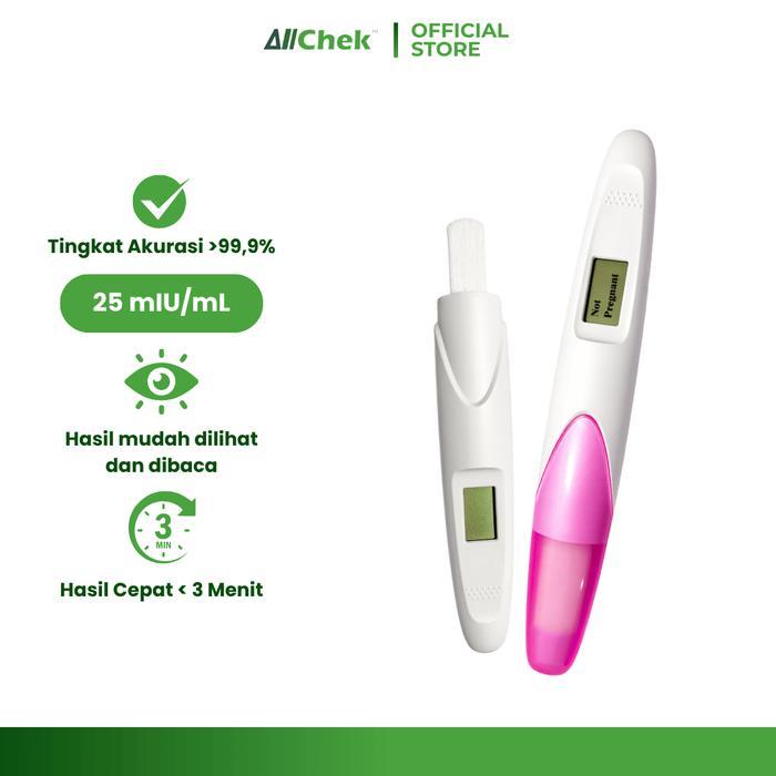 Allchek Test Pack Kehamilan Digital 25Miu Pregency Test Akurat Sensitif