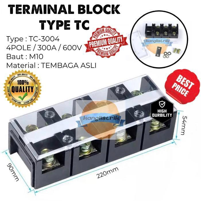 TERMINAL BLOCK 300A 4POLE / TERMINAL BLOCK 4P 300A BEST SELLER
