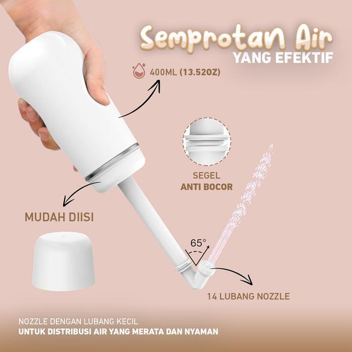 Aquaflow Travel Bidet Sprayer Botol Cebok Portable Semprotan Cebok Toilet Portable