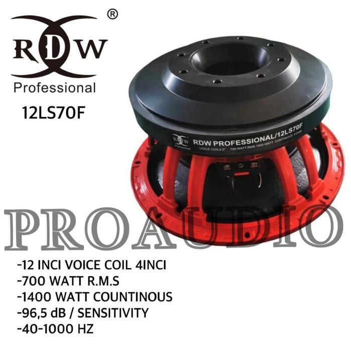Speaker Komponen RDW 12LS70F 12LS70 F 12 LS70 LS70F 12 Inch Original
