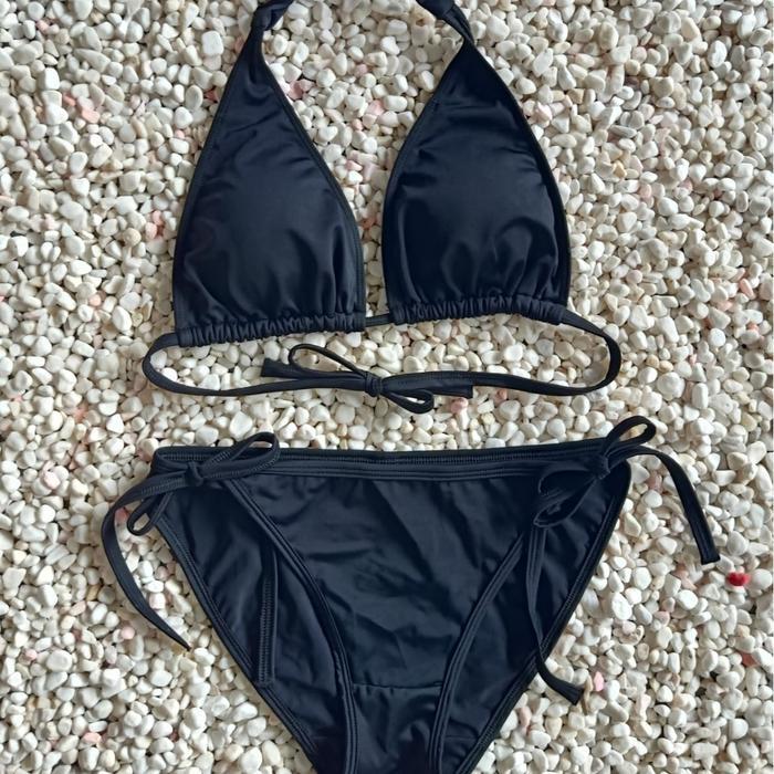 ELEGAN BK 3330 AK - Bikini Pantai Model Ikat Dengan Busa Putih Elegan Dan Nyaman