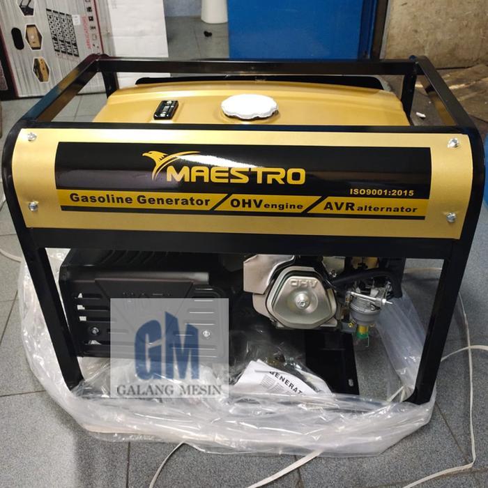 Mesin Genset Listrik Bensin Maestro MT7000CE Gasoline Generator 5000 W