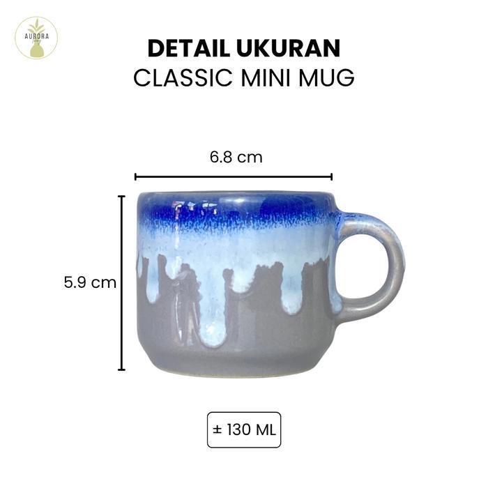 Classic Mini Mug Keramik Aesthehic Gelas Kopi Espresso Handmade Mug Lucu Gelas Keramik