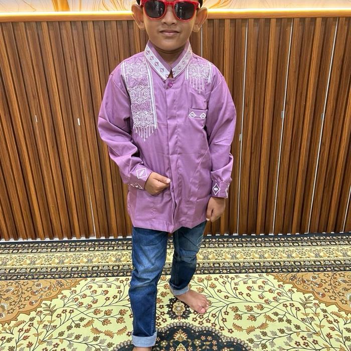 BERGARANSI KOKO ANAK ACEH MOTIF SELENDANG TERBARU