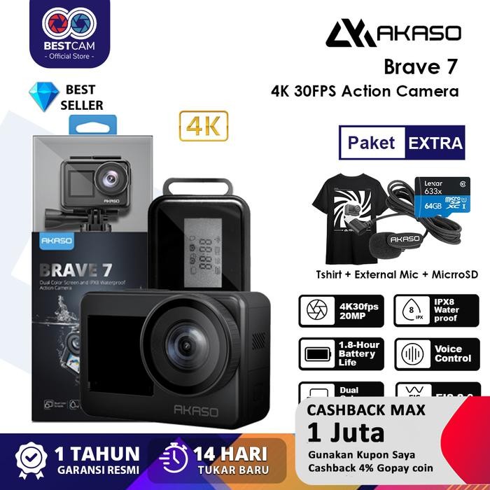 Akaso Brave 7 Brave7 4K 30FPS Action Camera