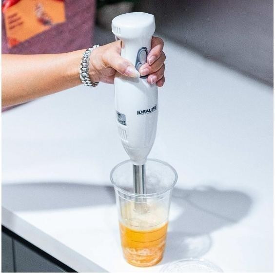 IDEALIFE IL214 Hand Blender Tangan 400 Watt HandBlender IL-214 Pisau Putih