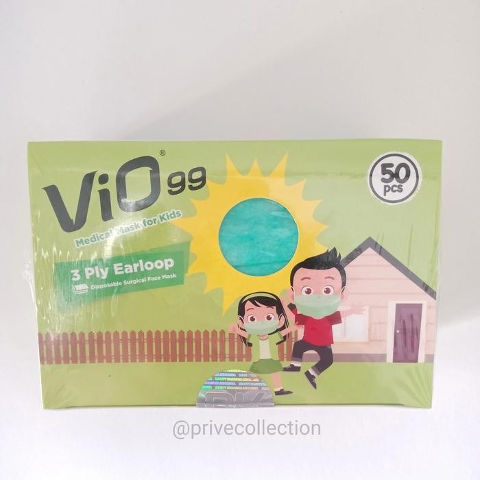 New Masker Vio Medis Anak 3ply