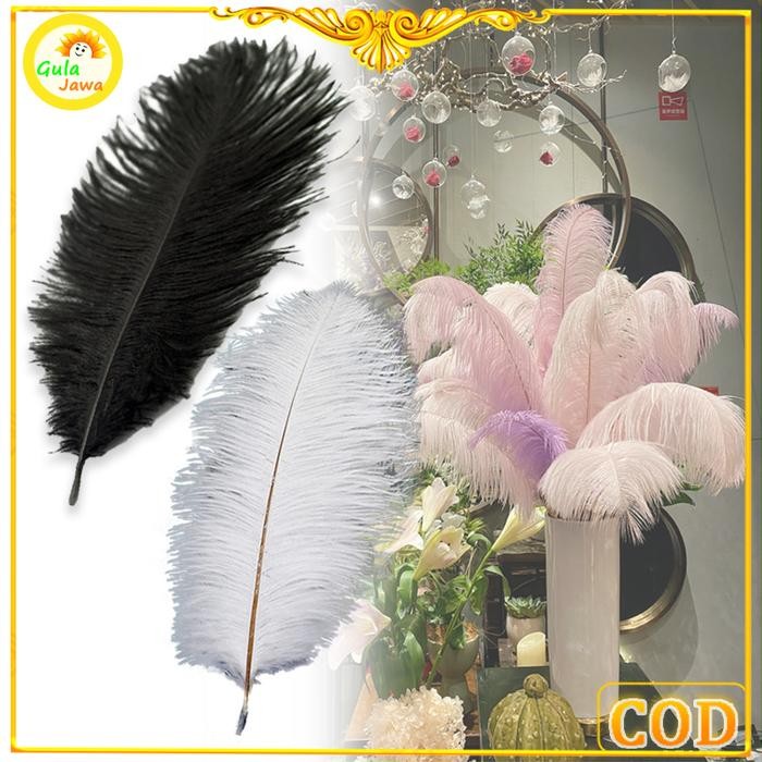 Terlaris 100% bulu burung ostrich asli Bulu Ostrich Feather 35-45cm SALE
