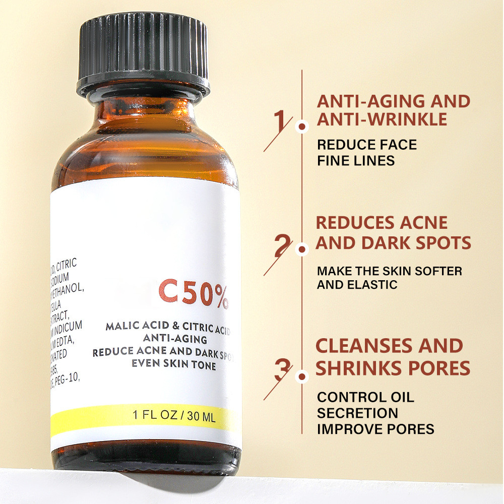 With Malic Acid And Citric Acid For Face Facial Peel 40% Peeling Serum Peeling Serum Chemical Peel
