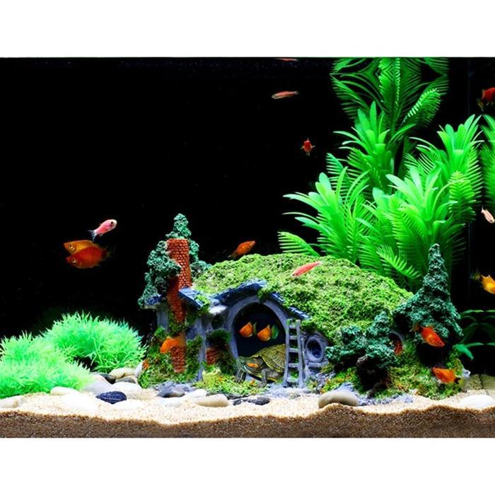 Hiasan Rumah Hobbit The Lord Of The Ring, Hiasan Aquarium Rumah Hobbit, Rumah Hobbit Aquarium, Rumah