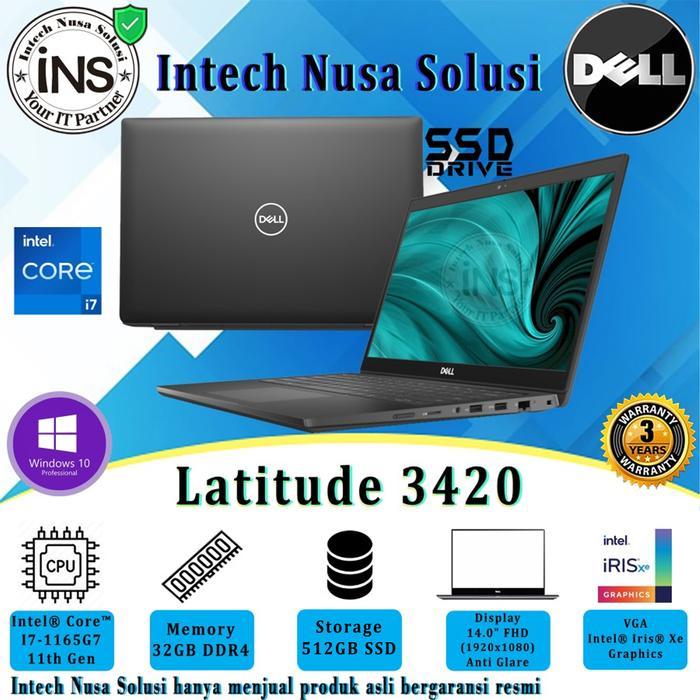 BARU Dell Latitude 3420 Intel Core I7-1165G7 32GB 512GB SSD WIN10PRO 3YR